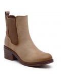 Ankle boot in a mix of materials for autumn and winter