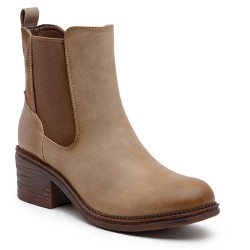 Ankle boot in a mix of materials for autumn and winter