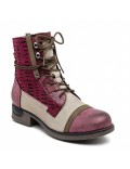 Ankle boot in a mix of materials for autumn and winter