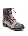 Ankle boot in a mix of materials for autumn and winter