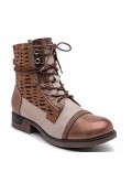 Ankle boot in a mix of materials for autumn and winter