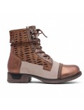 Ankle boot in a mix of materials for autumn and winter