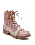Ankle boot in a mix of materials for autumn and winter