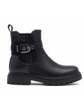 Ankle boot in a mix of materials for autumn and winter