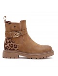 Ankle boot in a mix of materials for autumn and winter