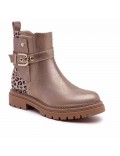 Ankle boot in a mix of materials for autumn and winter