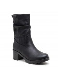 Ankle boot in a mix of materials for autumn and winter