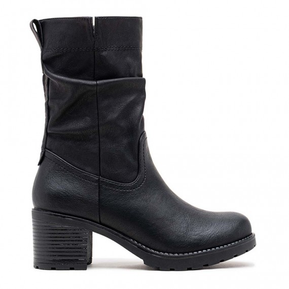 Ankle boot in a mix of materials for autumn and winter