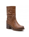 Ankle boot in a mix of materials for autumn and winter