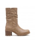 Ankle boot in a mix of materials for autumn and winter