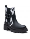 Ankle boot in a mix of materials for autumn and winter