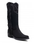 Botte en simili daim