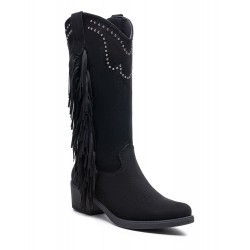 Botte en simili daim