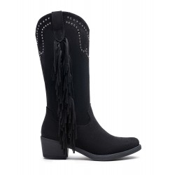 Botte en simili daim