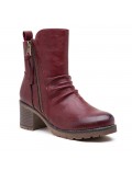 Ankle boot in a mix of materials for autumn and winter