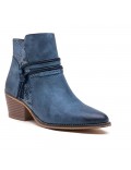 Ankle boot in a mix of materials for autumn and winter