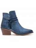 Ankle boot in a mix of materials for autumn and winter