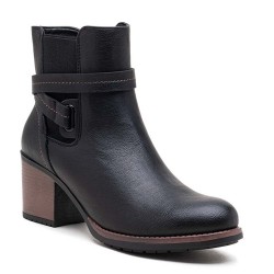 Ankle boot in a mix of materials for autumn and winter