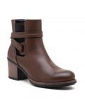 Ankle boot in a mix of materials for autumn and winter
