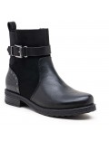 Ankle boot in a mix of materials for autumn and winter