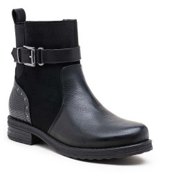Ankle boot in a mix of materials for autumn and winter