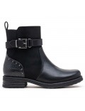 Ankle boot in a mix of materials for autumn and winter