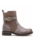 Ankle boot in a mix of materials for autumn and winter
