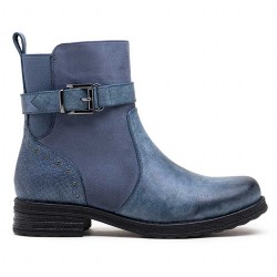 Ankle boot in a mix of materials for autumn and winter