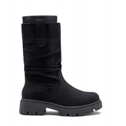 Botte en simili daim