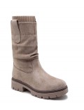 Botte en simili daim