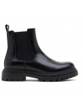 Ankle boot in a mix of materials for autumn and winter