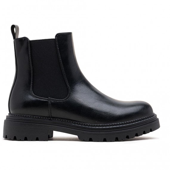Ankle boot in a mix of materials for autumn and winter