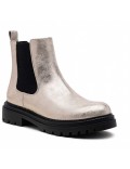 Ankle boot in a mix of materials for autumn and winter