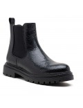 Ankle boot in a mix of materials for autumn and winter