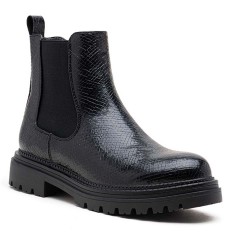 Ankle boot in a mix of materials for autumn and winter