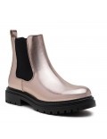 Ankle boot in a mix of materials for autumn and winter