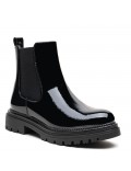 Ankle boot in a mix of materials for autumn and winter