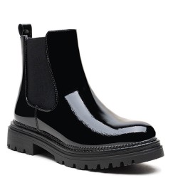 Ankle boot in a mix of materials for autumn and winter