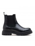 Ankle boot in a mix of materials for autumn and winter