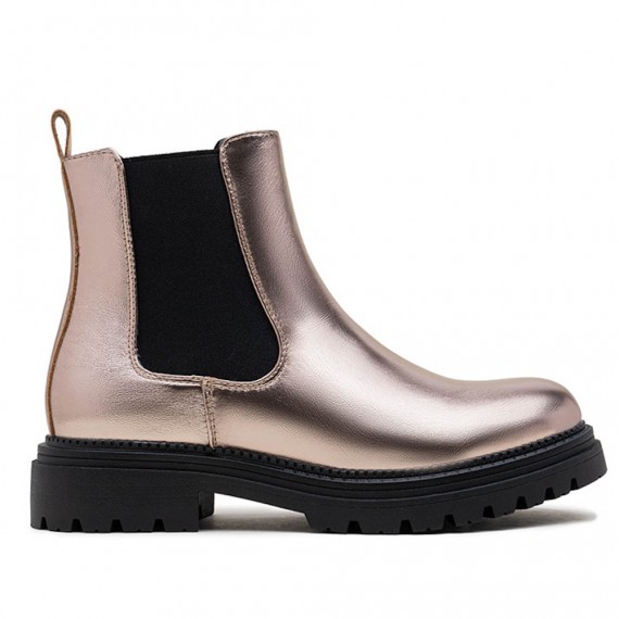 Ankle boot in a mix of materials for autumn and winter