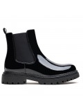 Ankle boot in a mix of materials for autumn and winter