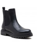 Ankle boot in a mix of materials for autumn and winter