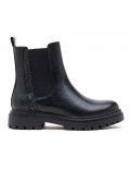 Ankle boot in a mix of materials for autumn and winter