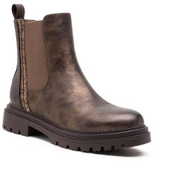 Ankle boot in a mix of materials for autumn and winter