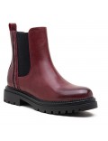 Ankle boot in a mix of materials for autumn and winter