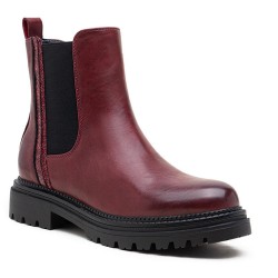 Ankle boot in a mix of materials for autumn and winter