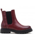 Ankle boot in a mix of materials for autumn and winter