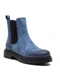 Ankle boot in a mix of materials for autumn and winter