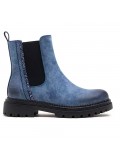 Ankle boot in a mix of materials for autumn and winter