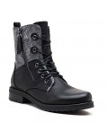 Ankle boot in a mix of materials for autumn and winter
